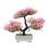 Pink Künstlicher Mini Bonsai Baum Plastik Schmuck Zuhause 6