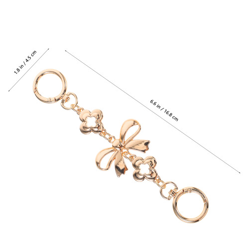 2Stk Einstellbare Taschenriemen Kette Metall Mit Schleifen 1