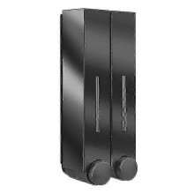 (double black) 3 Chamber Water-resistant Wall Mount Soap And Shower Dispenser Hand Foam Dispenser Home Hotel Bathroom