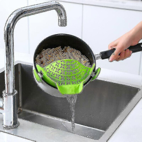 5pcs Noodle, Vegetable, And Fruit Water Filter Compatible with Various Caliber Pots And Tools, Temperature Resistant Silicone 2