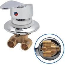 Shower Cabin Mixer Tap Brass Shower Faucet Outlet Diverter Chrome Shower Mixer Tap G1/2inch Connector Cold And Hot Water Shower Mixer for Ba - Pjun