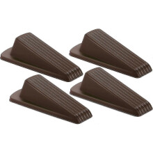 (Brown) Rubber Door Wedges Heavy Duty Door Stopper for Homes,Offices,Workshops - RIpj