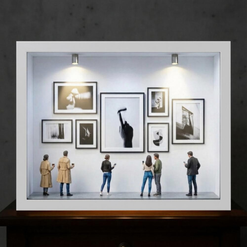 DIY Shadow Box Photo Frame Memory Display Case Mini Photo Frames And Figurines Gift for Anniversary Wedding 2