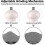 (Off-white light) High Quality Oak Wood Salt And Pepper Grinder Adjustable Coarseness And Refillable - Ri 3