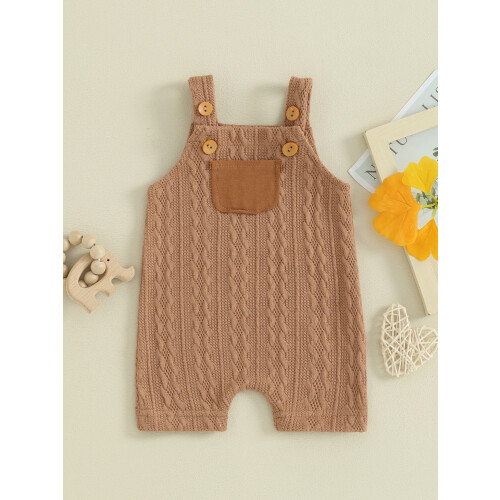 (12-18 Months, Brown) Βρεφικά Ολόσωμα Ρούχα Καλοκαιρινά Φόρμες 1
