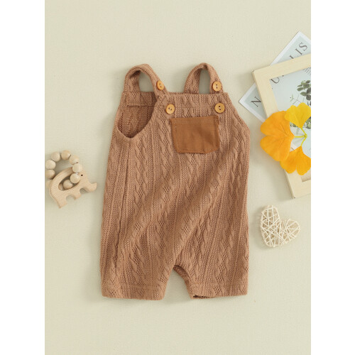 (12-18 Months, Brown) Βρεφικά Ολόσωμα Ρούχα Καλοκαιρινά Φόρμες 2