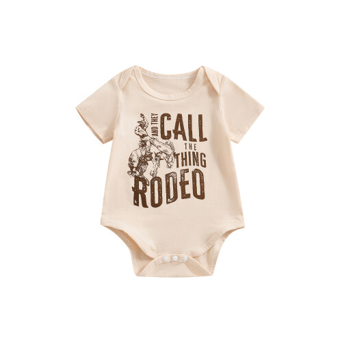 (6-12 Months, Beige) Combinaison western décontractée et tout-petits