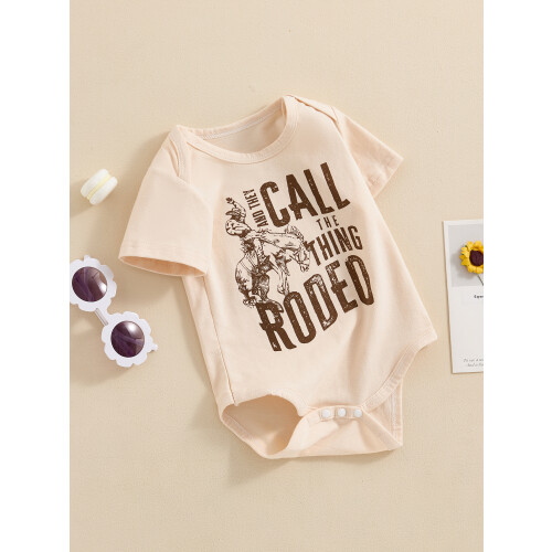 (6-12 Months, Beige) Combinaison western décontractée et tout-petits 2