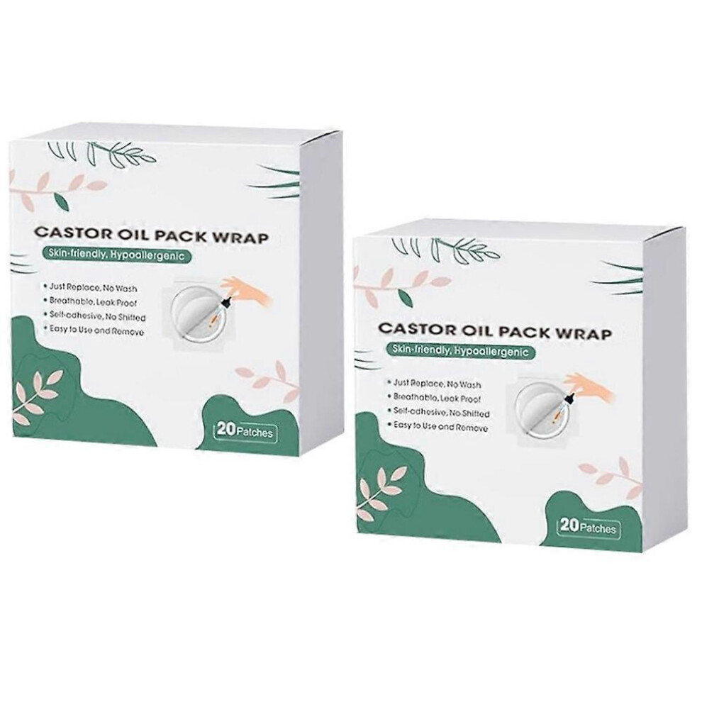 (2boxes) Castor Oil Belly Button Patch Castor Oil Patches Castor Oil Patch 20pcs/boxed