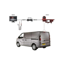 (430H-10M-456OB) MJDOUD 170 Car Rear View Brake Light Camera with Monitor 4.3 Screen for Opel Vivaro 2014 | Renault Trafic 2014