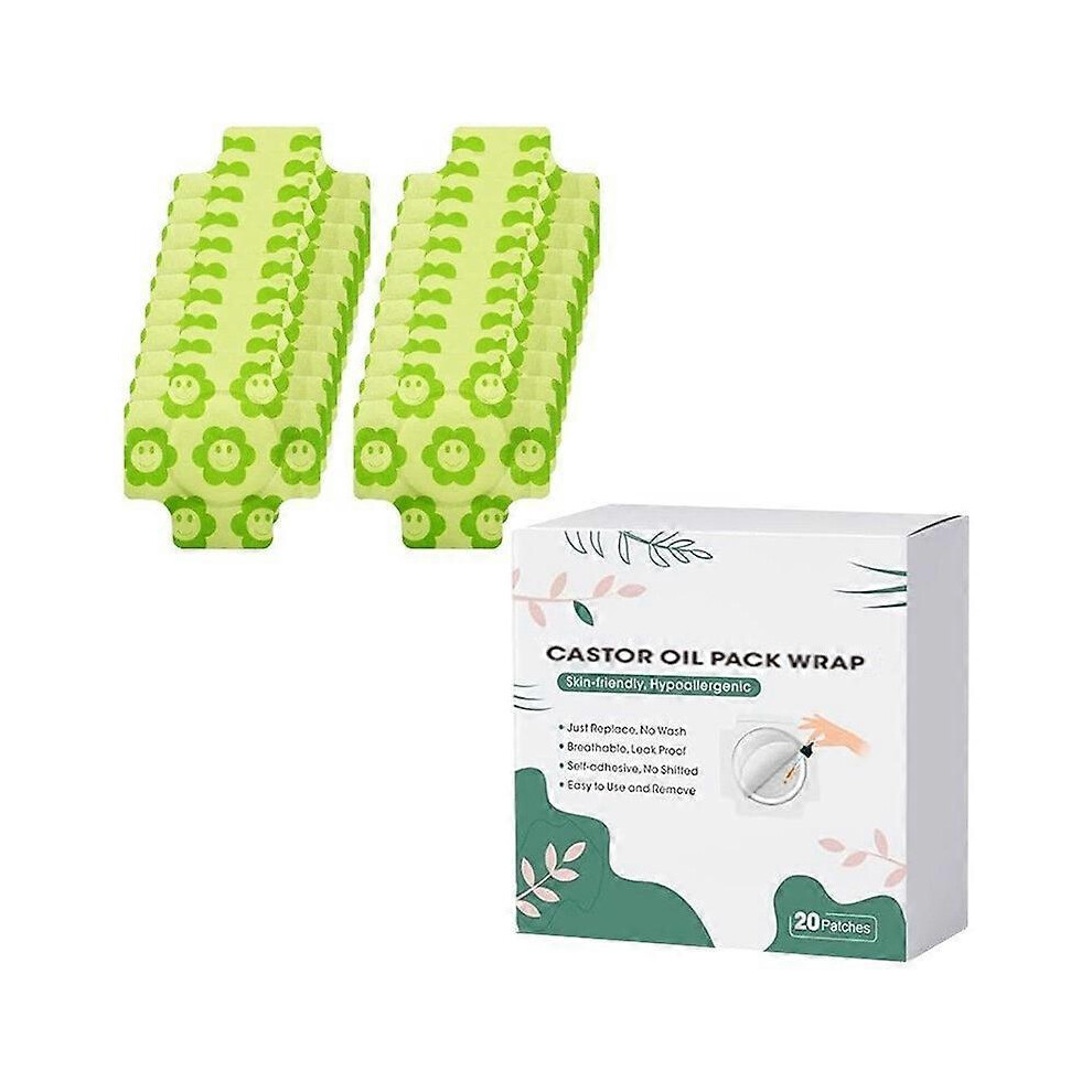 (1box) Castor Oil Belly Button Patch Castor Oil Patches Castor Oil Patch 20pcs/boxed