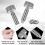 2 Pcs Hand Retractable Spring Plunger Stainless Steel Lock Out M6 Type Quick Release Pins for Rolling Toolbox Packout - Pengj 4
