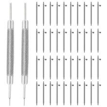 40PCS L 22mm Dia 1.5mm Stainless Steel Quick Release Spring Bars with 2PCS Double Tip Watch Band Remove Tool
