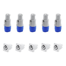 3-Pins AC Powercon-Connector Mannelijke Stekker NAC3FCA AC-Stekker 20A / 250V voor Podiumlicht LED-Scherm Grijs