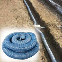5cm Flexible Perforated Drain Pipe with Steel Wire Reinforcement, Clog‑Resistant Hose for Underground Garden Irrigation