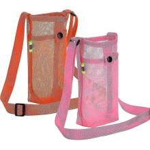 (Orange x Pink)2pcs Water Bottle Holder Water Bottle Carrier With Adjustable Shoulder Strap For Sports Hiking Camping