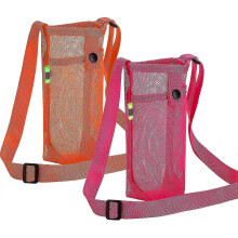 (Orange x Rose Pink)2pcs Water Bottle Holder Water Bottle Carrier With Adjustable Shoulder Strap For Sports Hiking Camping