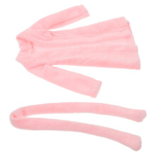 Puppen Mini Bademantel Pink Flauschig Vielseitiges
