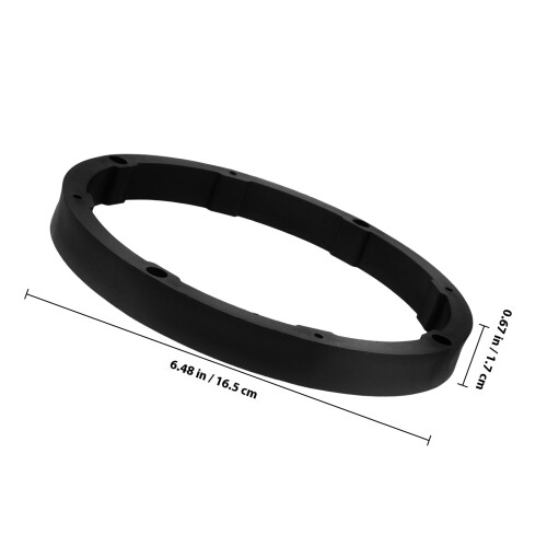 2Stk Schwarze Auto Lautsprecher Adapter Ringe ABS Lautsprecher Abstand 1