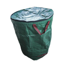 120L Heavy Duty Garden Waste Bag with Lid, Waterproof Large Capacity Leaf Collection Bag for Outdoor Cleanup