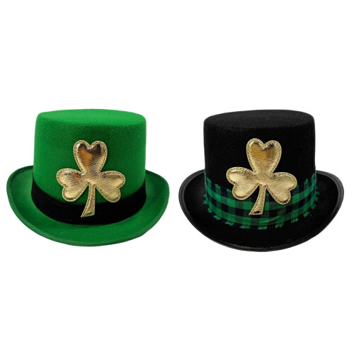Top Hat For Patrick's Day Festivities Comfortable-Black 1
