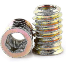 20 Piece Pack M8 Zinc Alloy Threaded Hex Nut, Zinc Alloy Insert Nuts Assortment - RIpj