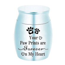 (40 * 30 mm light blue) Best Seller Pet Urn Collection Memorial Pet Urn