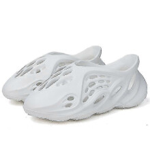 (42-43, White) Trendy & Comfy Foam Slides For Kids Adult - Lightweight, Quick-drying & Non Slip Clogs For Outdoor Fun!