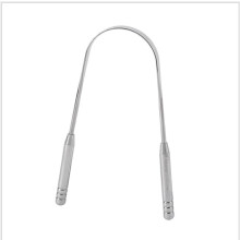 Stainless Steel Tongue Scraper for Fresh Breath, Ergonomic Grip Metal Tongue Cleaner for Adults