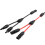 Solar Y Branch Connector 30A Pair, MC4 Parallel Connector 1 to 3 for Solar Panel System Black Red 2
