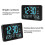 Digital Clock Alarm Clock WiFi Clock, Extra Large Letters, Temperature and Humidity, Calendar, Week 2