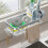 Multifunctional Sink Caddy for Dish Soap Sponge Brush with Drip Tray 4