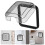 2pcs Protective Wall Socket Covers compatible with Bathroom Outlets 3