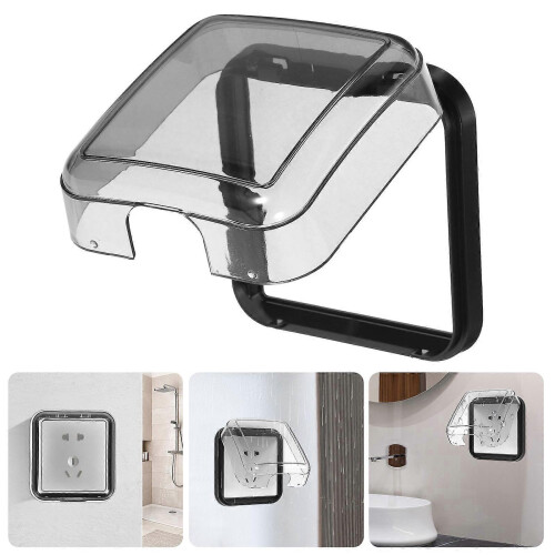 2pcs Protective Wall Socket Covers compatible with Bathroom Outlets 2