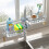 Multifunctional Sink Caddy for Dish Soap Sponge Brush with Drip Tray 13