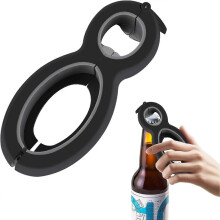 6-in-1 multitool blikopener, geschikt voor mensen met artritis in de handen.