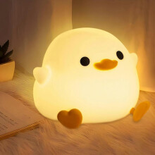 DoDo Eend Nachtlampje, Schattig Eendje Siliconen Lampje Kerst- en Verjaardagscadeau Kinderkamer Creatieve Decoratie