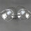 Máscara ocular transparente com 9 orifícios e cordão ajustável, compatível com cuidados pós-operatórios. 1