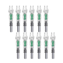 LED Lighted Nocks Automatic Nocks - 12 PCS compatible with 6.2mm Archery Hunting