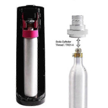 Sneladapter voor CO2-sodawatermachine Duo, tankombouw voor sodamachine (zilver)