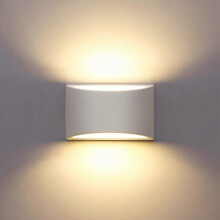 Applique murale LED blanche 7W pour plâtre, compatible avec une utilisation intérieure