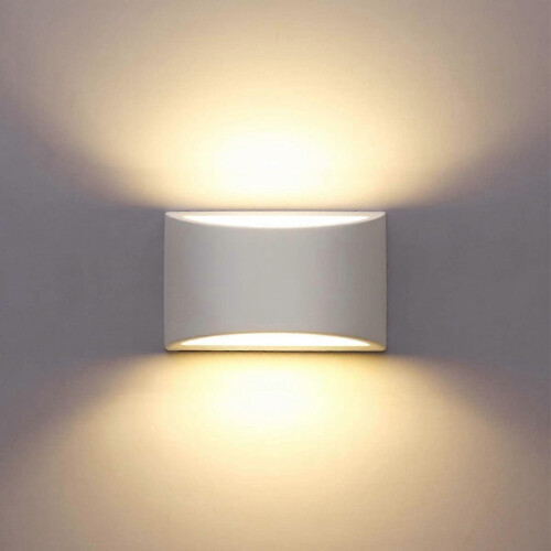 Applique murale LED blanche 7W pour plâtre, compatible avec une utilisation intérieure