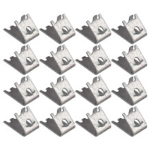 16pcs Stainless Steel Refrigerator Shelf Clips