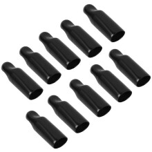 10Pcs Black Home Beer Faucet Tap Protective Cap Plug Cover Beer Production Accessory