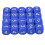 20PCS 6 Sides Number Dice Round Corner Design Plastic Dice Set Board Game Teaching Tools Blue 1
