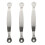 1 Set 3-teilige Edelstahl-Schneidebrettgriffe 1