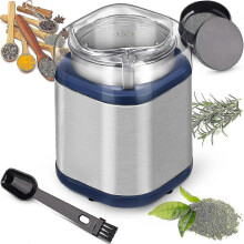 200W Electric Herb Grinder, Compact Spice Grinder with Pollen Catcher