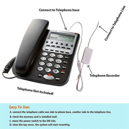 Mini Call Recorder with Auto Time Stamp - No Computer Needed 1