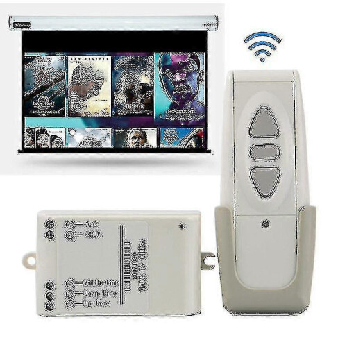 Schermo per proiettore universale 220 V con telecomando wireless e controller per schermo elettrico. 2