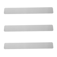 3Stk Silberne Metallmemotafel Mit Klebestreifen Für Büro Und Zuhause